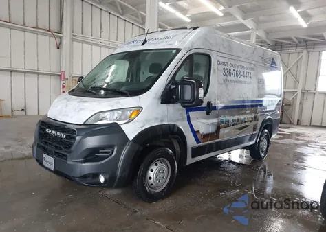 2023 Ram Promaster 2500 High Roof 136 Wb from USA, damaged, VIN 3C6LRVCGXPE522958